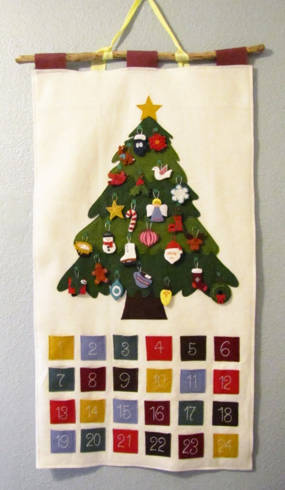 Handmade Advent Calendar designed by SesameSeedDesigns