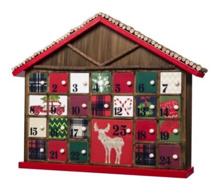 Threshold™ Rustic Advent Calendar - Red ($29.99)